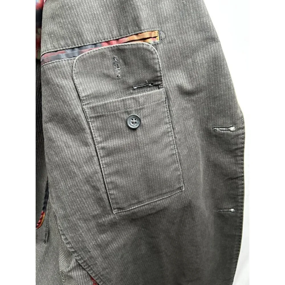 KROON Men's Sport Coat Modern Heritage Minimal Luxe Subtle‎ Pinstripe 42 Long